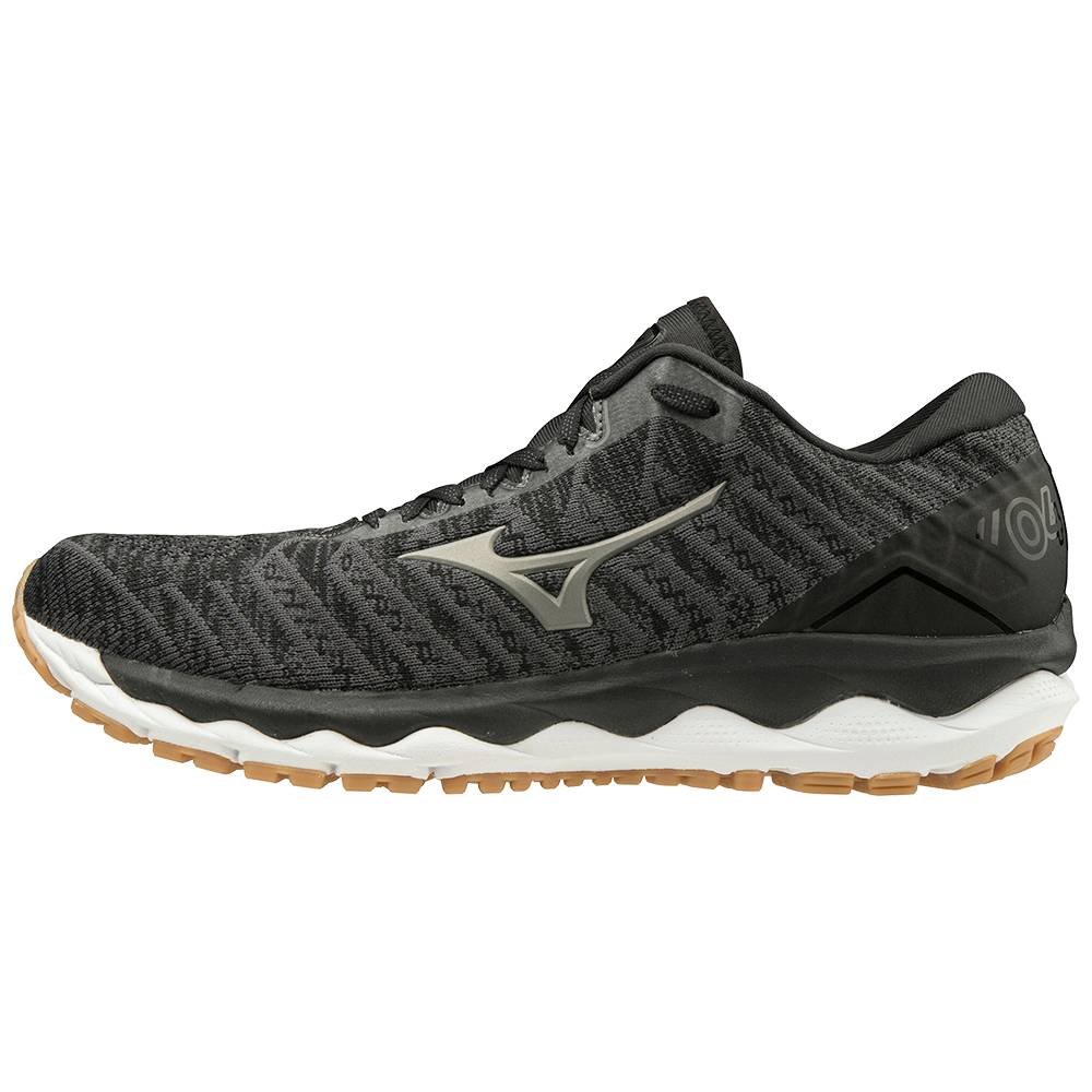 Sapatilhas Running Mizuno Wave Sky 4 WAVEKNIT™ 2E (Wide) - Homem - Cinzentas Escuro - HATZP5431